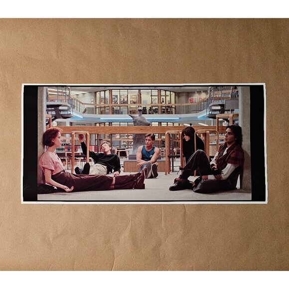 The Breakfast Club Movie Scene Poster 12" X 24" Eighties Library High School - Picture 1 of 3